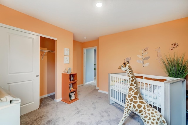 474 Blueridge St SW, Delano, MN 55328 - bedroom featuring carpet floors, a closet, and a crib