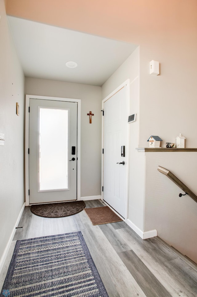 7339 24th St S, Fargo, ND 58104 - entryway with wood finished floors and baseboards