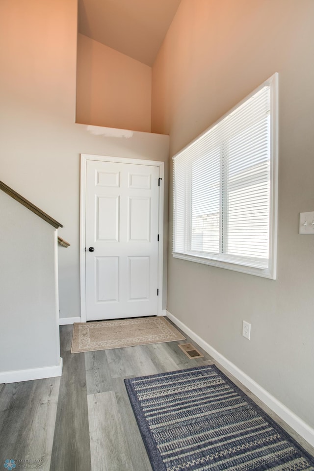 7339 24th St S, Fargo, ND 58104 - foyer with wood finished floors and baseboards
