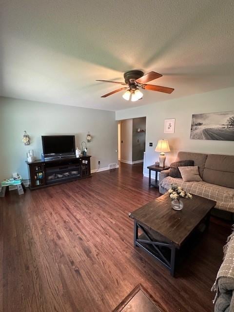 5025 Wilshire Blvd, Crystal, MN 55429 - living area with a ceiling fan and wood finished floors