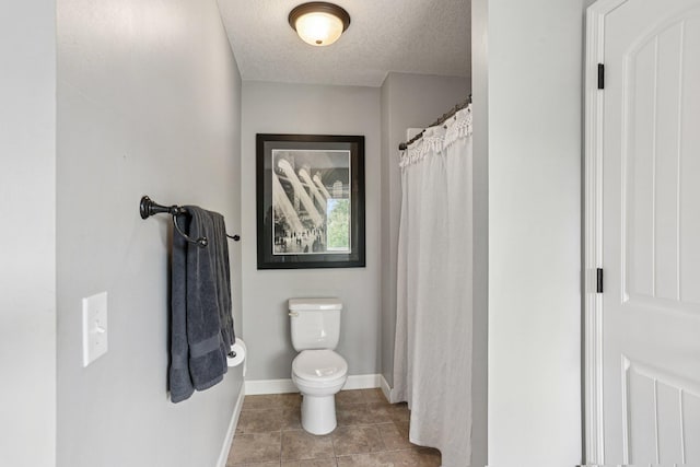 6287 Fountain Ln N, Maple Grove, MN 55311 - full bathroom featuring a textured ceiling, tile patterned floors, and a shower with curtain