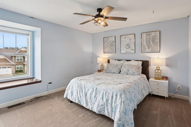 6287 Fountain Ln N, Maple Grove, MN 55311 - bedroom with carpet floors and ceiling fan