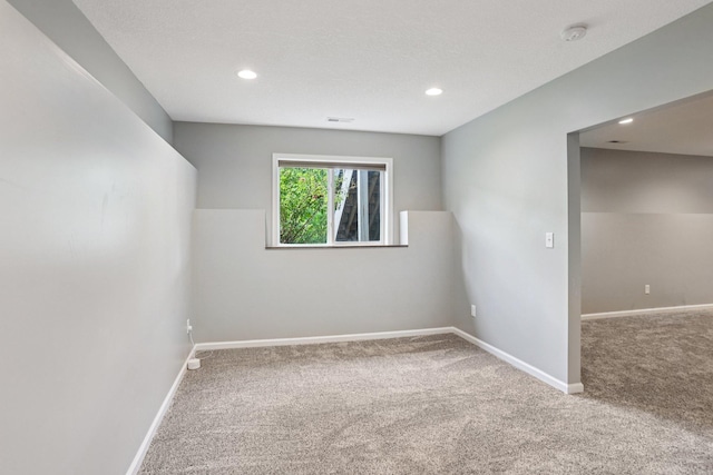 6287 Fountain Ln N, Maple Grove, MN 55311 - carpeted empty room with a smoke detector and recessed lighting