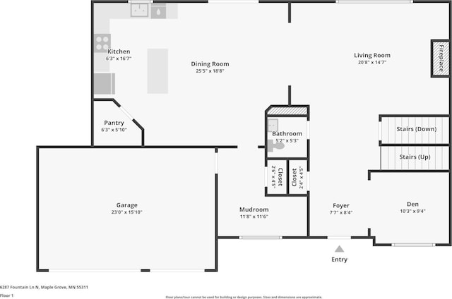 6287 Fountain Ln N, Maple Grove, MN 55311 - view of floor plan / room layout