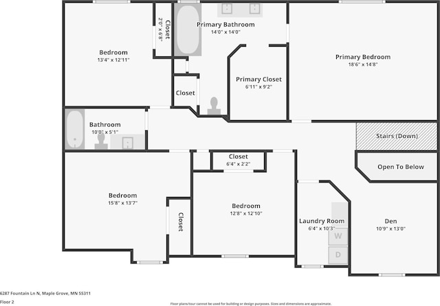 6287 Fountain Ln N, Maple Grove, MN 55311 - view of floor plan / room layout