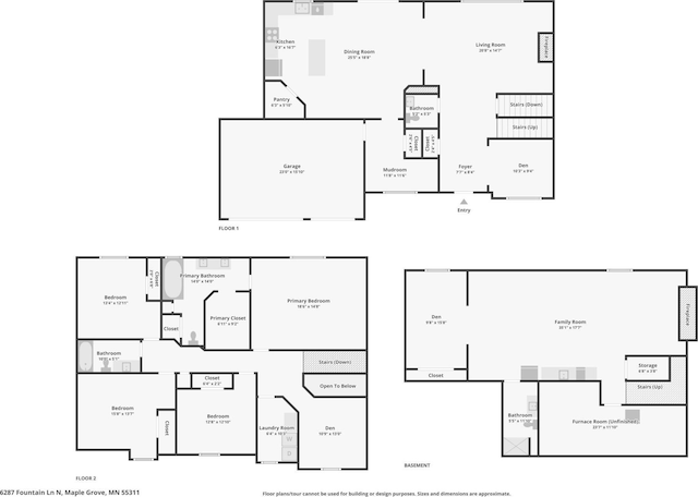 6287 Fountain Ln N, Maple Grove, MN 55311 - view of home floor plan