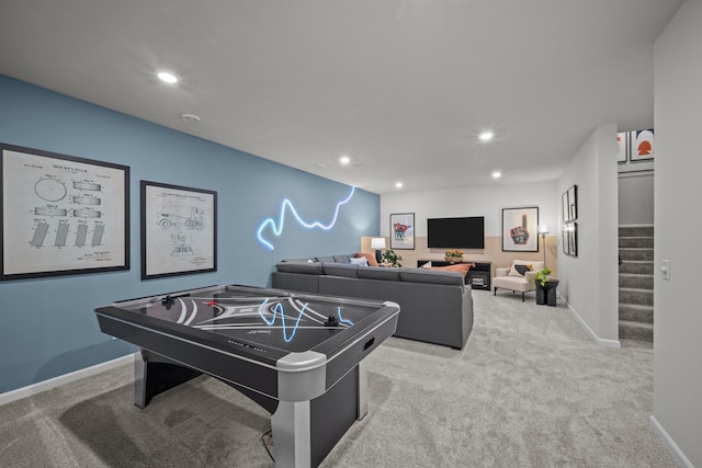 7249 Large Ave NE, Otsego, MN 55301 - rec room with carpet floors and recessed lighting