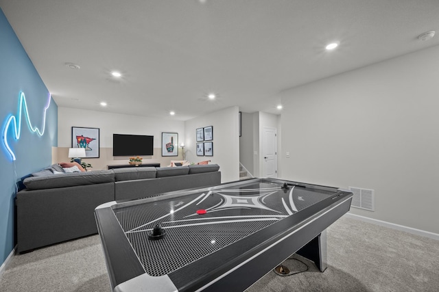 7249 Large Ave NE, Otsego, MN 55301 - recreation room featuring carpet floors and recessed lighting
