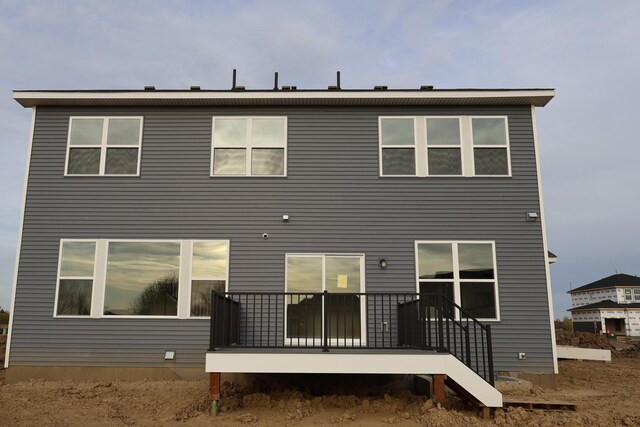 7249 Large Ave NE, Otsego, MN 55301 - back of house with a wooden deck