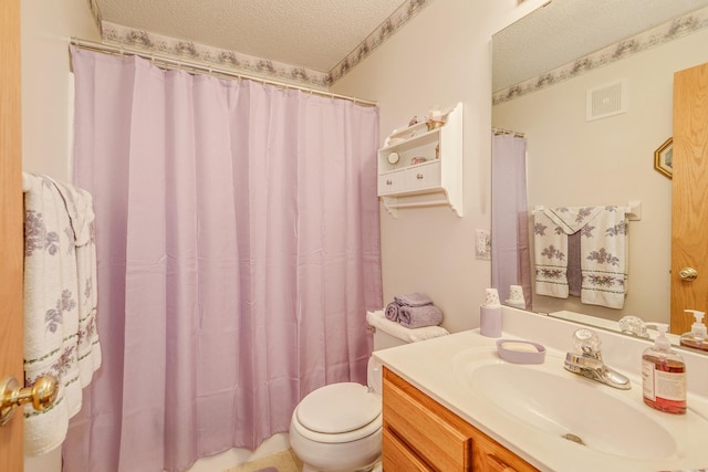15126 Cimarron Way, Rosemount, MN 55068 - full bathroom featuring a textured ceiling, vanity, and a shower with curtain