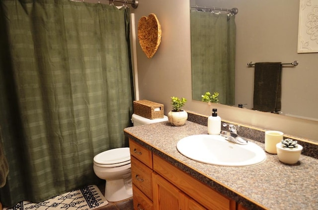 1120 Madisson St, Alexandria, MN 56308 - bathroom featuring vanity, a shower with shower curtain, and tile patterned flooring