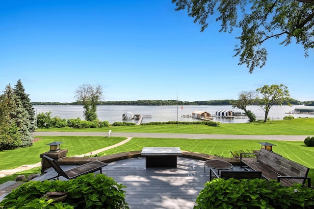 2462 Lafayette Rd, Minnetonka Beach, MN 55391 - view of property's community featuring a water view and a yard