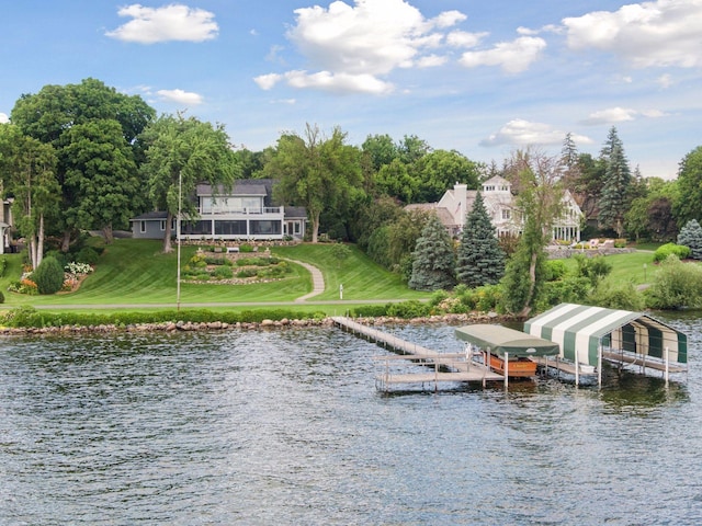 2462 Lafayette Rd, Minnetonka Beach, MN 55391 - water view featuring a dock