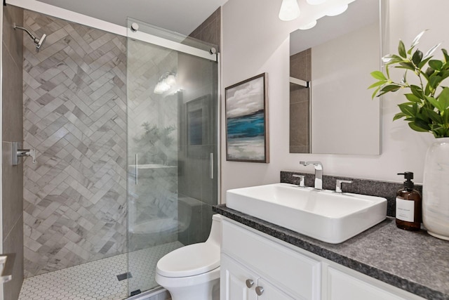2462 Lafayette Rd, Minnetonka Beach, MN 55391 - bathroom featuring vanity and a shower stall