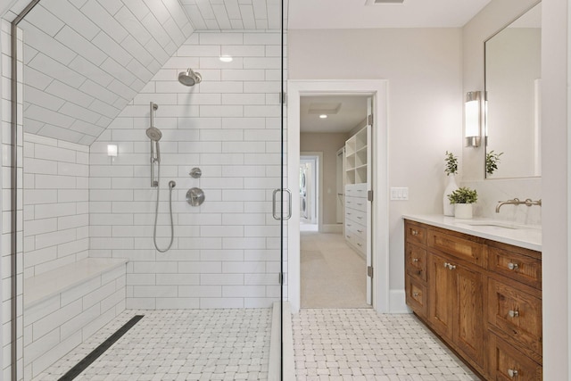 2462 Lafayette Rd, Minnetonka Beach, MN 55391 - bathroom with a shower stall and vanity