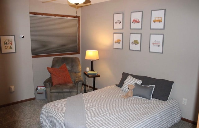 2007 Pratt Cir, Saint Peter, MN 56082 - carpeted bedroom featuring baseboards and a ceiling fan