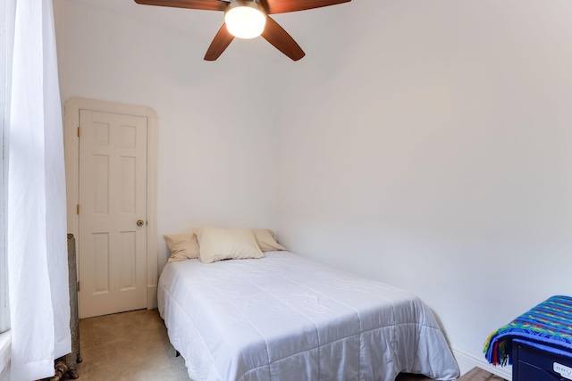 1520 Elliot Ave Unit 4, Minneapolis, MN 55404 - bedroom with carpet and ceiling fan