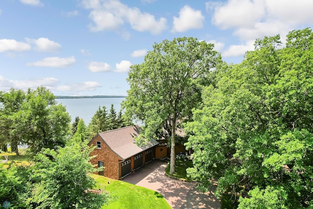 12104 County Highway 17, Lake View Twp, MN 56501 - aerial view of property and surrounding area with a nearby body of water