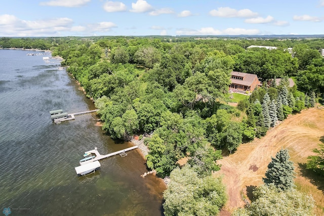 12104 County Highway 17, Lake View Twp, MN 56501 - drone / aerial view of a nearby body of water and a heavily wooded area