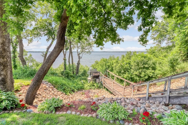 12104 County Highway 17, Lake View Twp, MN 56501 - view of yard featuring a water view