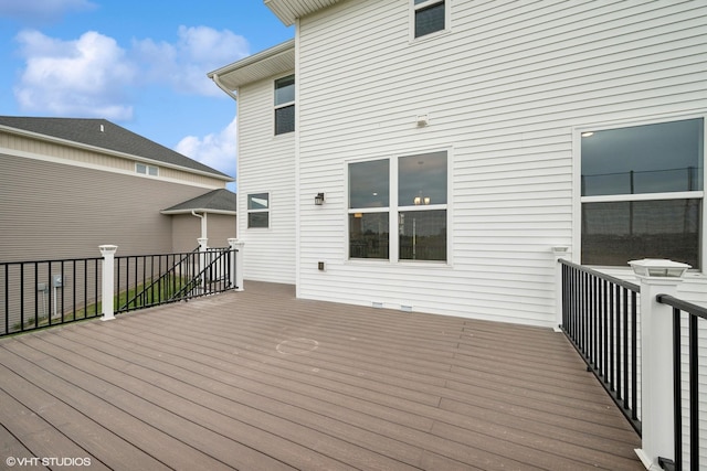 15742 Everglade Ave, Apple Valley, MN 55124 - view of wooden deck