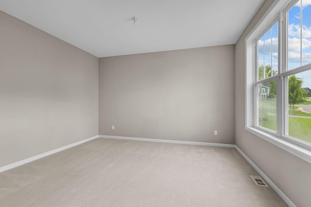 5370 Fountain Ln N, Plymouth, MN 55446 - spare room with light carpet and a pendent fire sprinkler