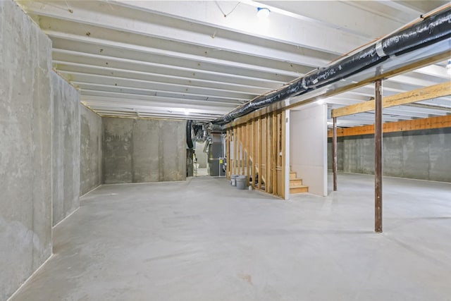 5370 Fountain Ln N, Plymouth, MN 55446 - unfinished basement with stairs