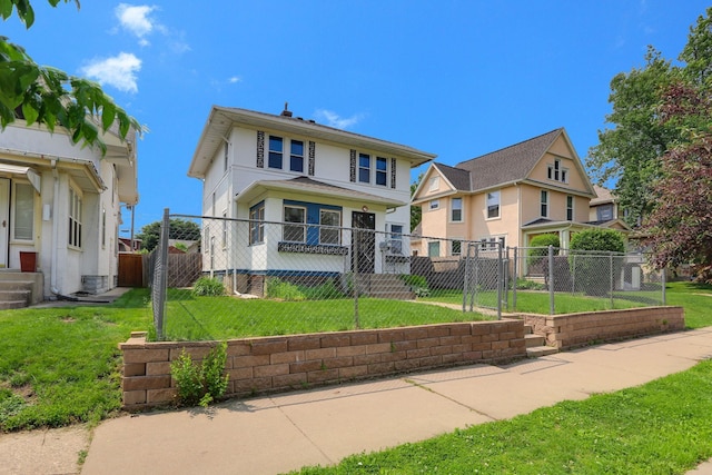 2707 Girard Ave N, Minneapolis, MN 55411 - american foursquare style home with a gate