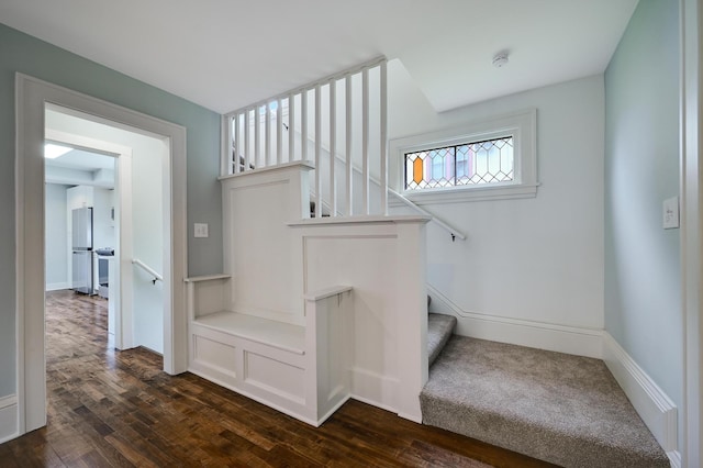 4416 46th Ave S, Minneapolis, MN 55406 - stairway featuring wood finished floors