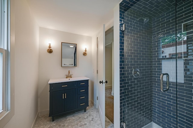 4416 46th Ave S, Minneapolis, MN 55406 - full bathroom featuring a shower stall and vanity