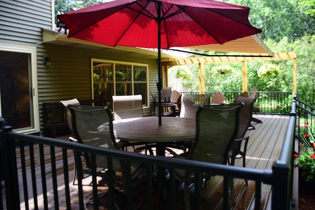15620 45th Ave N, Plymouth, MN 55446 - wooden terrace featuring outdoor dining area