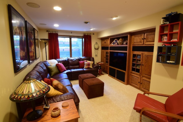 15620 45th Ave N, Plymouth, MN 55446 - living area featuring recessed lighting and light colored carpet