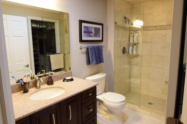 15620 45th Ave N, Plymouth, MN 55446 - full bath with a shower stall, vanity, and tile patterned flooring