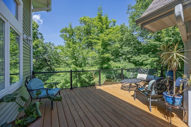 5108 Drummond Rd, Mound, MN 55364 - deck with outdoor lounge area