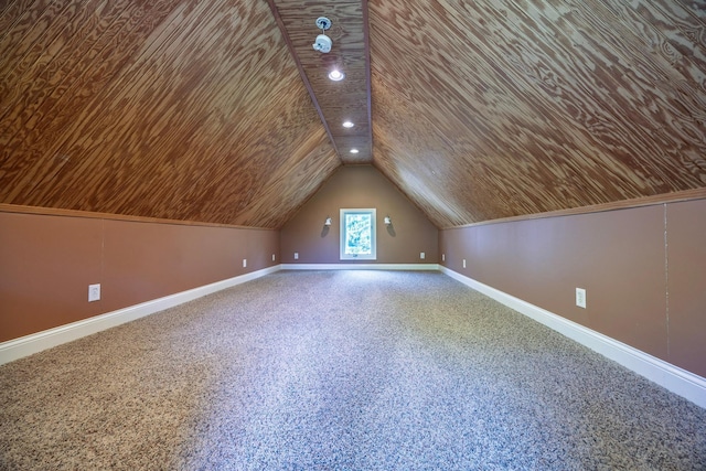 5108 Drummond Rd, Mound, MN 55364 - additional living space featuring lofted ceiling and wood ceiling