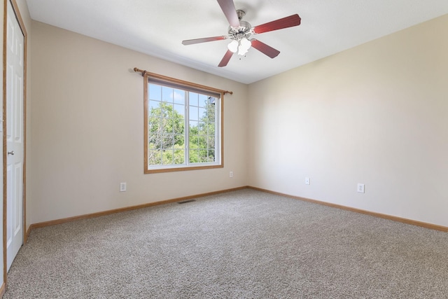 4964 Emmit Dr N Unit 3, Hugo, MN 55038 - carpeted empty room with baseboards and a ceiling fan