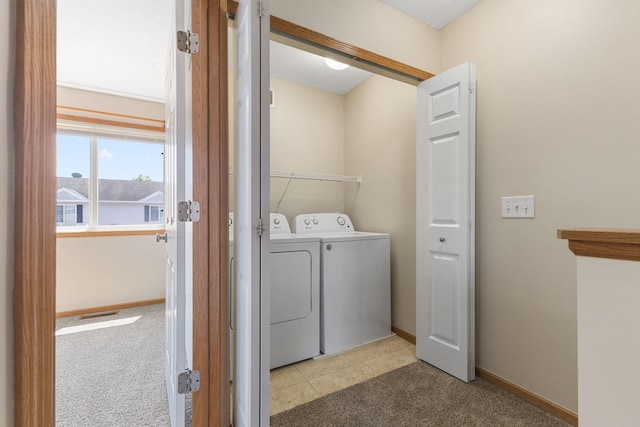 4964 Emmit Dr N Unit 3, Hugo, MN 55038 - laundry room with separate washer and dryer and carpet flooring