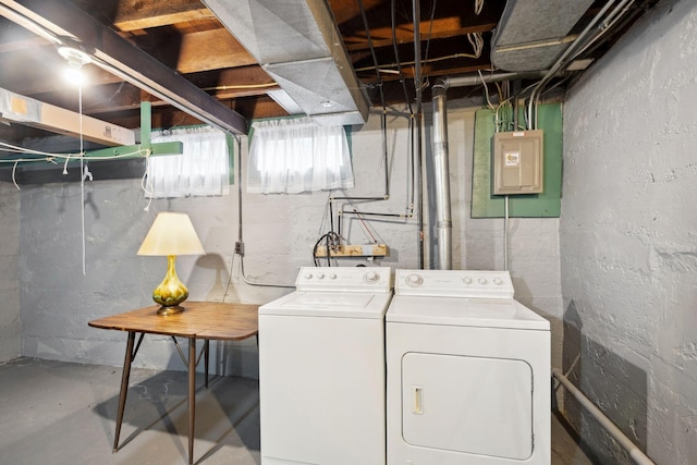 818 7th St S, Stillwater, MN 55082 - laundry area with separate washer and dryer and electric panel