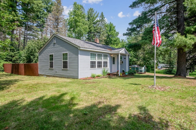 11711 County Rd, B, Lake Nebagamon, WI 54849 - view of front facade featuring a chimney and a shingled roof