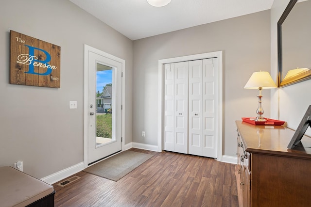 24000 Helium Ct, Forest Lake, MN 55025 - doorway with dark wood-type flooring