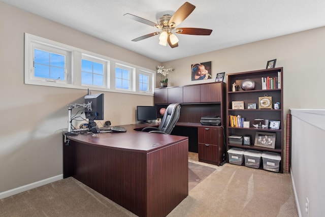 24000 Helium Ct, Forest Lake, MN 55025 - office featuring light carpet and a ceiling fan