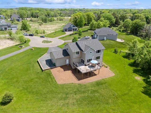 24000 Helium Ct, Forest Lake, MN 55025 - view from above of property featuring a heavily wooded area
