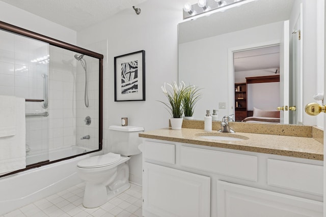 168 6th St E Unit 3004, Saint Paul, MN 55101 - bathroom with ensuite bath, vanity, enclosed tub / shower combo, and tile patterned flooring