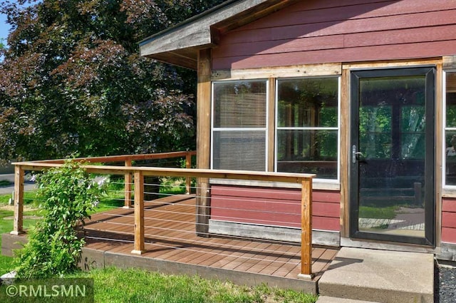 1217 83rd Ave, Lincoln Twp, WI 54001 - view of wooden terrace