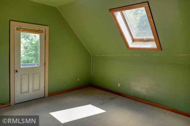 1217 83rd Ave, Lincoln Twp, WI 54001 - bonus room with a skylight, vaulted ceiling, and carpet