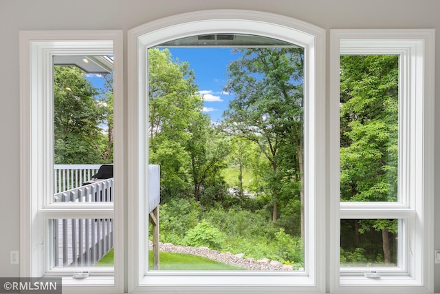 13840 Edenwood Way, Apple Valley, MN 55124 - entryway with view of wooded area