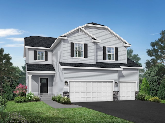 757 Greywood Blvd SW, Delano, MN 55328 - view of front facade with an attached garage, a shingled roof, and driveway