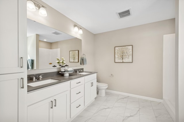 757 Greywood Blvd SW, Delano, MN 55328 - full bath with double vanity and marble finish floors
