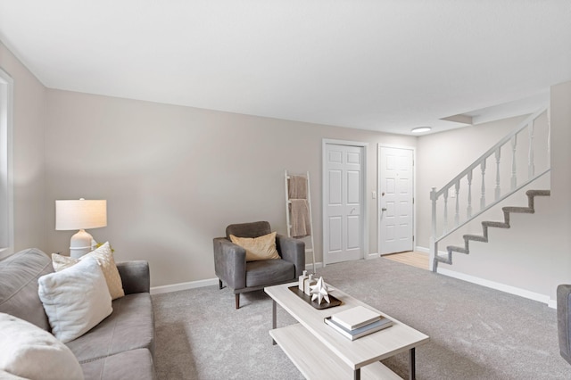 6494 Bonner Ct, Inver Grove Heights, MN 55076 - living room with light carpet and stairs