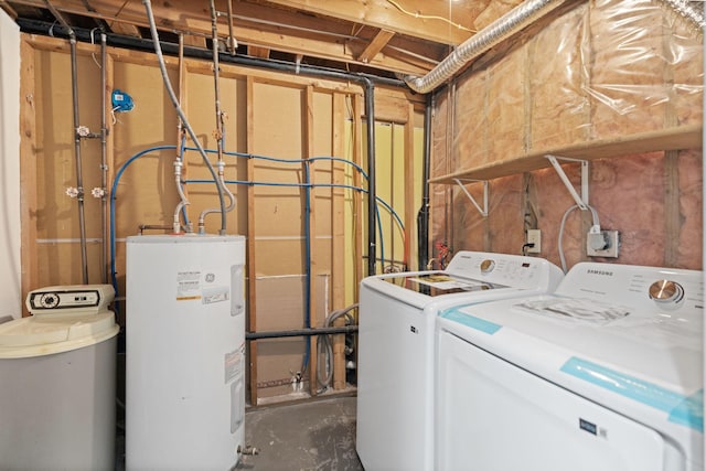 6494 Bonner Ct, Inver Grove Heights, MN 55076 - washroom featuring electric water heater and separate washer and dryer